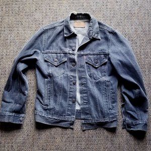 True VTG Levis Grey Trucker Denim Jacket UNISEX S